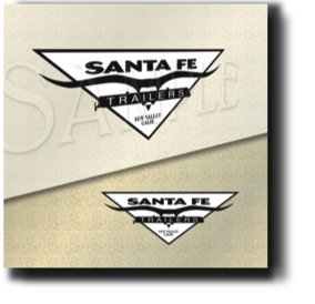 Santa Fe Travel Trailer Decal